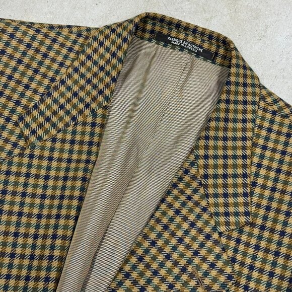 Baumler Wool Blazer Check Sport Coat Multicolor 42R - Picture 6 of 9